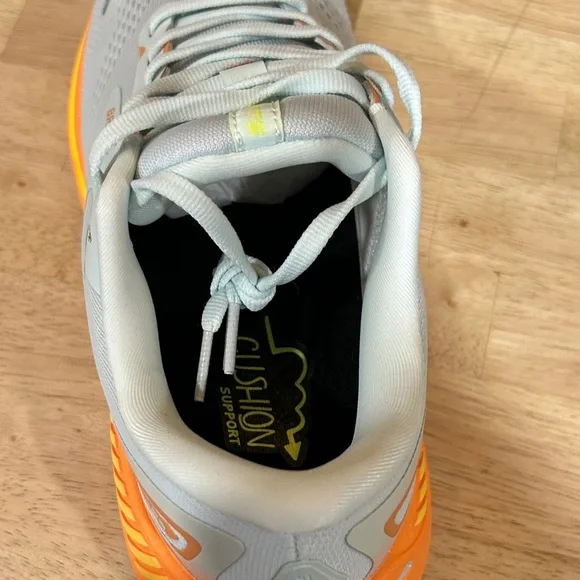 Brooks Women's Athletic Shoes - Light Gray and Orange - Picture 6 of 8